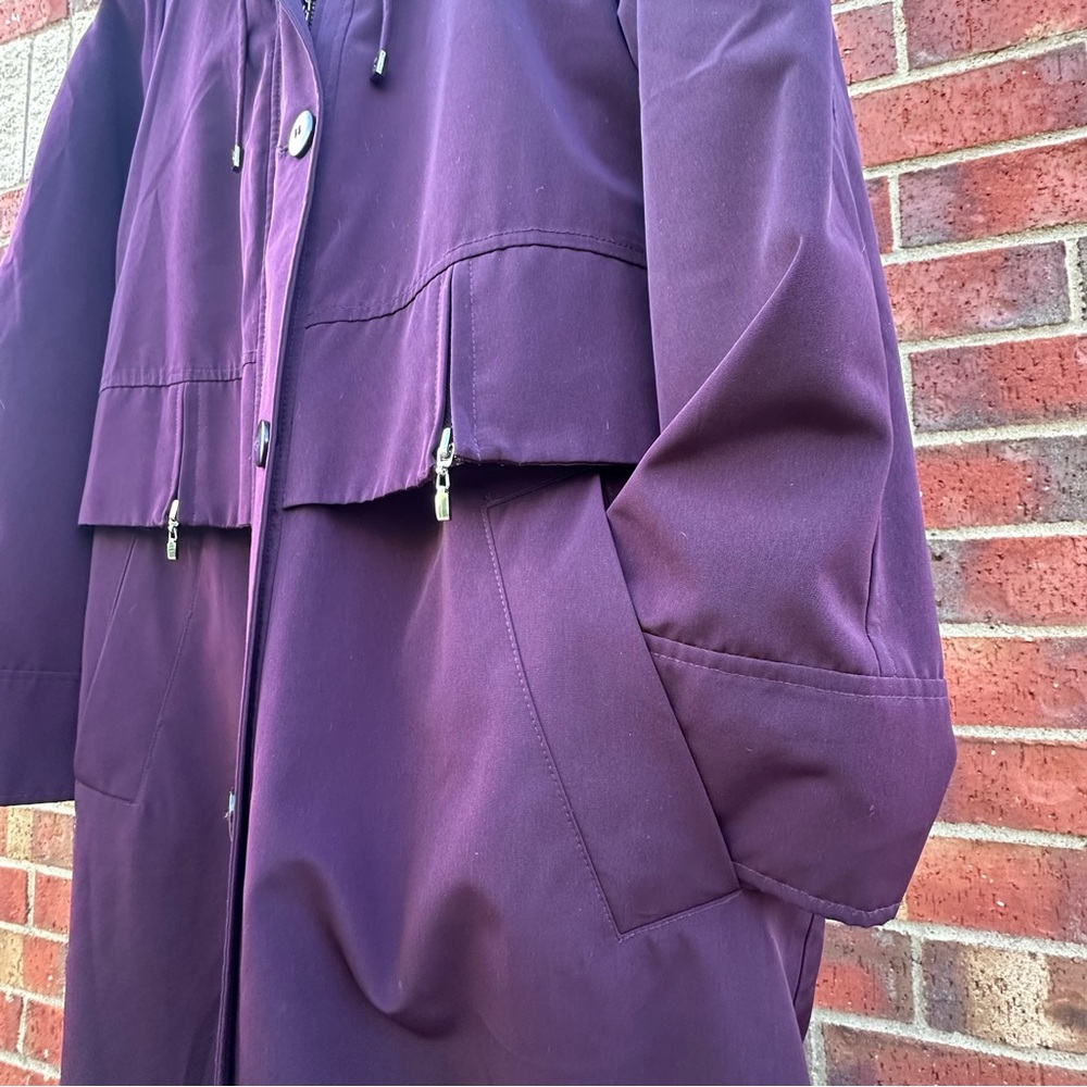 Fleet Street Trench Coat Full Length Maxi Outerwear Detach Liner Cape Hood 10 - Picture 5 of 17